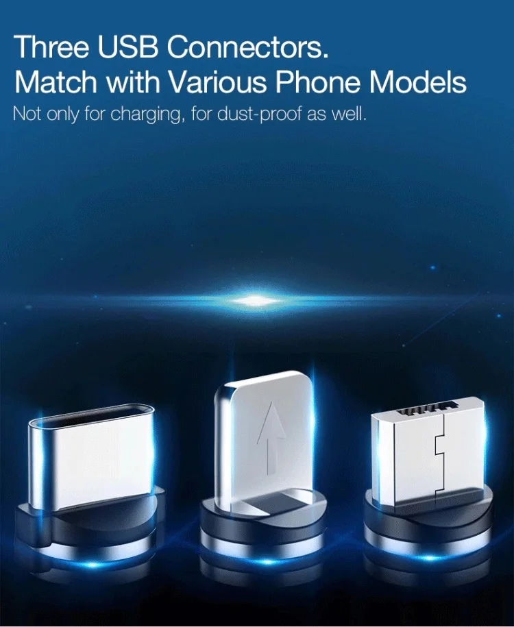 1 м светодиодный магнитный кабель для быстрой зарядки для iPhone 11 XR XS MAX X 8 7 6S Plus Micro usb type-C Магнитный USB кабель для зарядки телефона