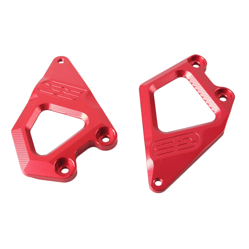 

2pcs Motorcycle Heel Guard Plates CNC Aluminum Kickstand Bracket Kit For BMW R1200GS 2013 2014