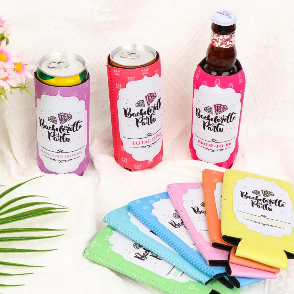 9pcs Beer Can Coolies Bachelorette Party Decorations