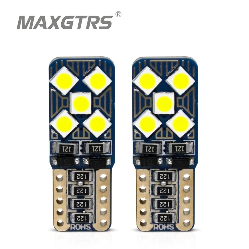 2x w5w лампа накаливания светодиод CAN шина T10 10smd 3030 чипы 12 В авто светодиодные лампы
