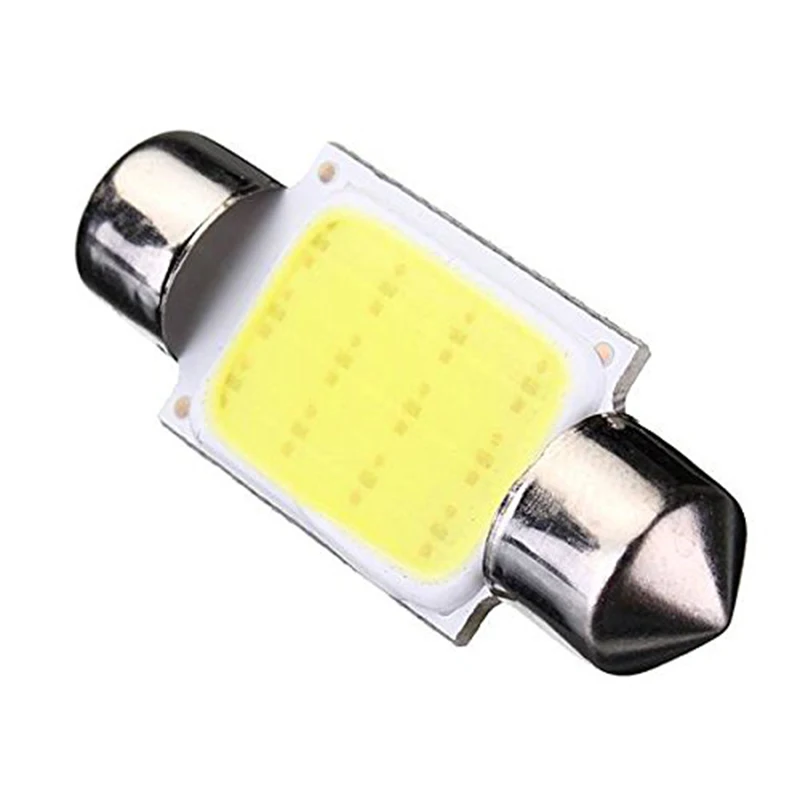 

2 X C5W 36MM COB Dome Festoon 12 LED Car Bulb DC 12V White