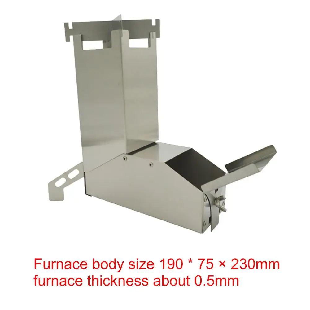 

Durable Outdoor Stove Delicate Texture Camping Stove Stainless Steel Portable Barbecue Wood Stove for Outdoor Picnic