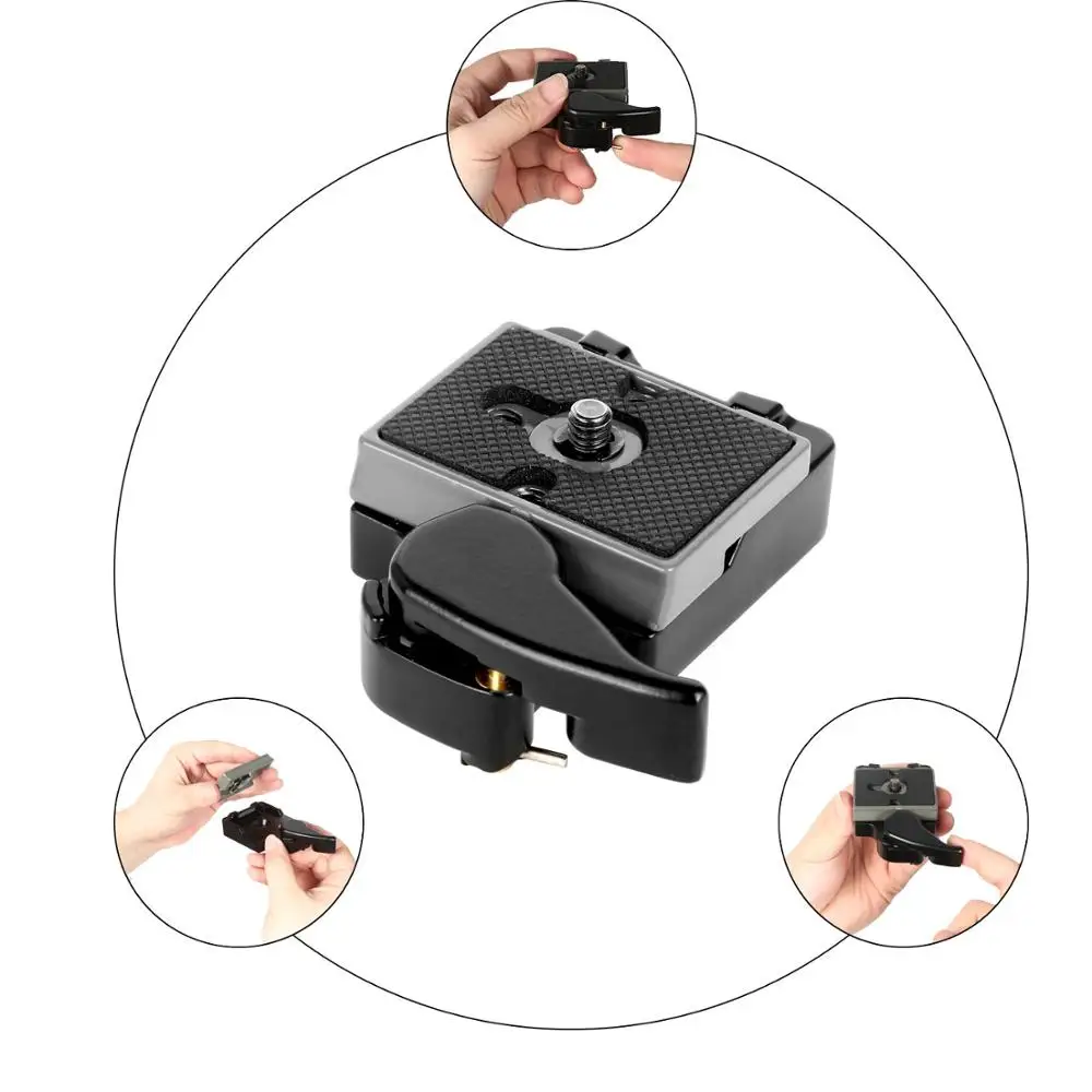 Быстросъемный зажим-адаптер для камеры 323 RC2 штатив с пластиной стабилизатора