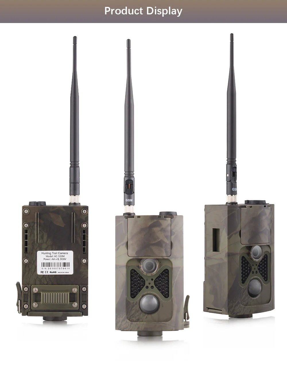 Фотоловушка беспроводная 16 МП 2G MMS SMTP|Камеры для охоты| |