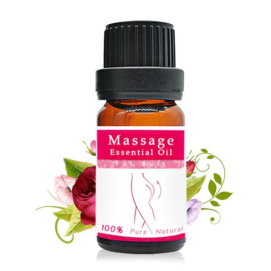 

10ml Natural Rose Extract Hip Enlargement Essential Oil Buttock Butt Lift Enhancer Bigger Anti-Wrinkle Massage Cream Beauty