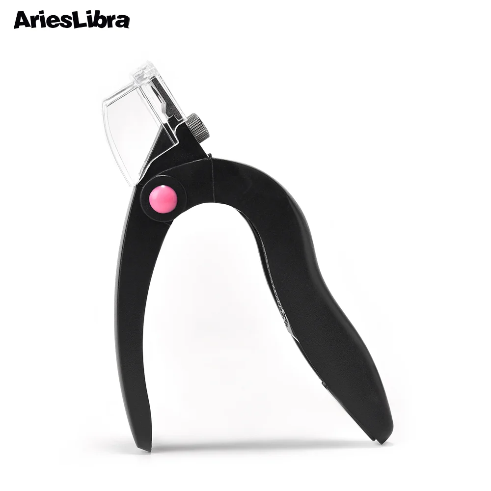 Ножницы AriesLibra розовые/черные для маникюра и кутикулы пластиковые ножницы ногтей