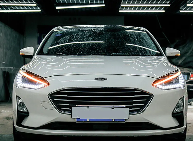2 шт. автомобильный стиль светодиодный фары для Ford focus- для фокусировки Головной фонарь светодиодный DRL Объектив двойной луч H7 HID Xenon bi xenon объектив