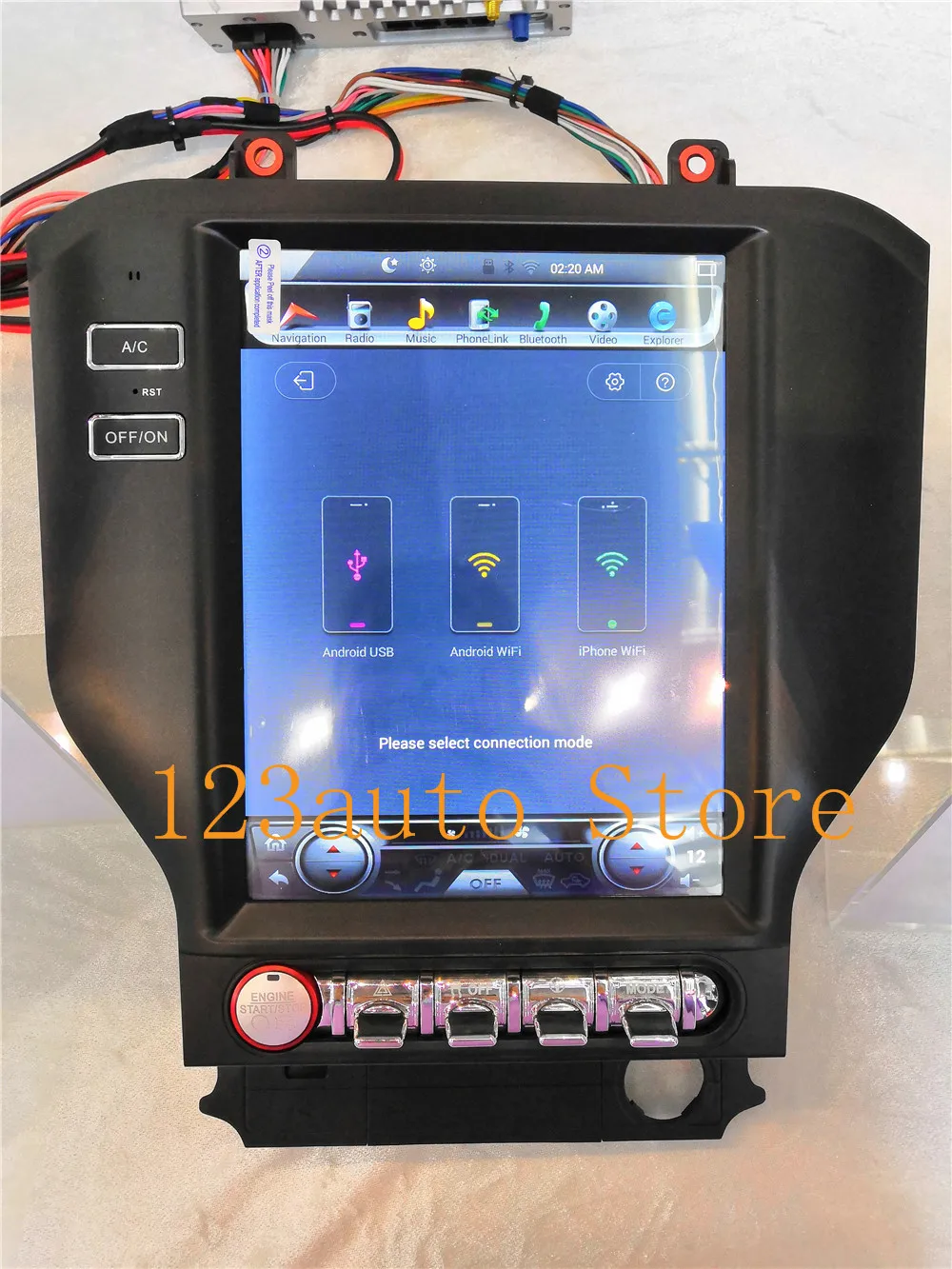 10 4 ''вертикальный экран Tesla Style Android 9 0 автомобильный DVD GPS плеер NAVI для Ford Mustang