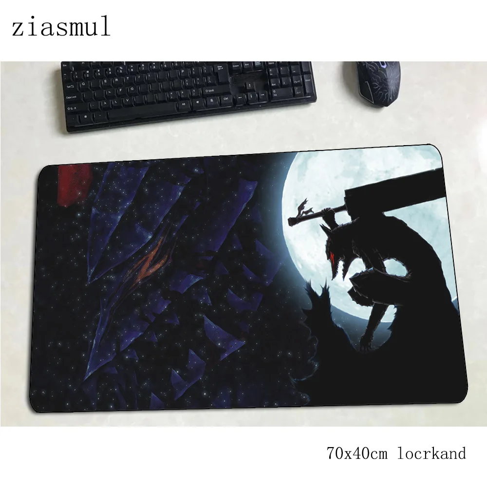 Коврик для мыши berserk 700x400x3 мм игровой коврик для мыши большой коврик для геймера HD печатная игровая компьютерная настольная клавиатура со встроенной мышью высококачественные игровые коврики