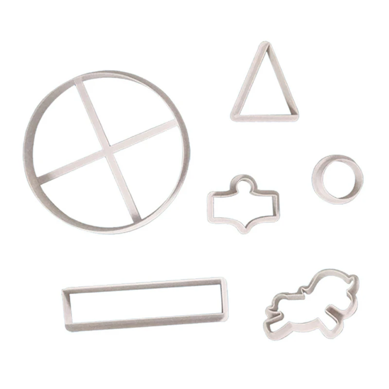 

2022 New 6pcs/set Carousel Cookie Cutter Biscuit Molds Fondant Cake Decorating Tools