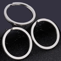 high quality nickel plated 1 7x30mm metal key ring charm keychain hanging chain charm key chain ring accessories 6pcs
