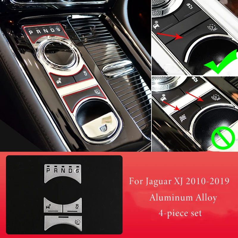 

Автомобильный Стайлинг для Jaguar XF XJ 2010-2019, Автомобильный Центральный переключатель передач, наклейки для крышки кнопок, отделка, аксессуары для интерьера