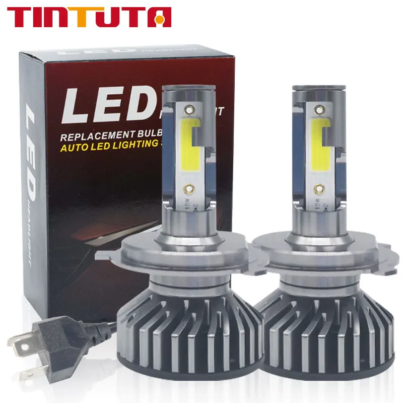 

Светодиодная фара для автомобиля H1 H3 H4 880 9005 9006 H8 H11 HB3 HB4, автомобильные фары с COB чипами, высокая яркость HB3 HB4, фара, универсальная фара