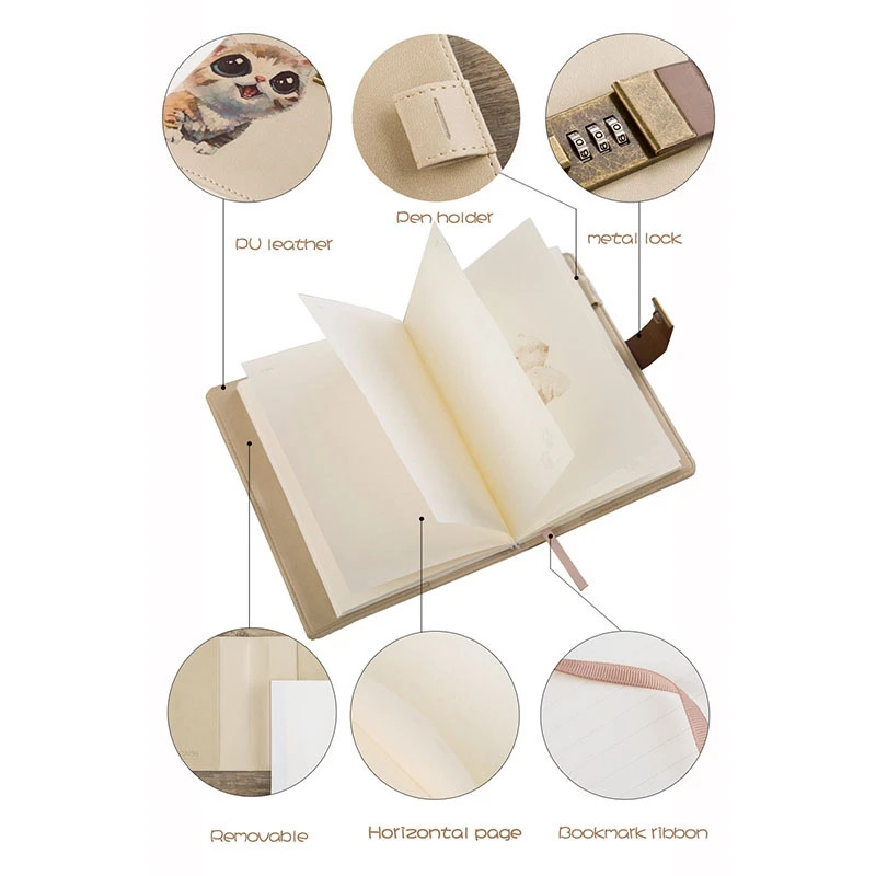 Симпатичный блокнот B6 секретный дневник записная книжка планировщик с