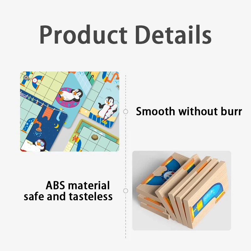 Детская Игра-лабиринт - Логическая Головоломка Развивающая Игрушка Для