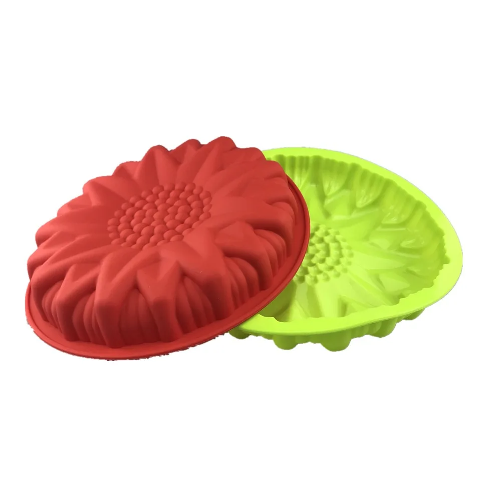 Силиконовая форма для подсолнуха шоколадный мусс фруктовый пирог желе помадка