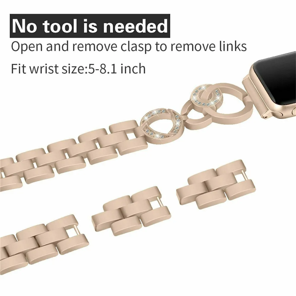 Браслет женский металлический для Apple Watch Band Series 1 2 3 4 42/44 мм 38/40 мм|Ремешки часов| |