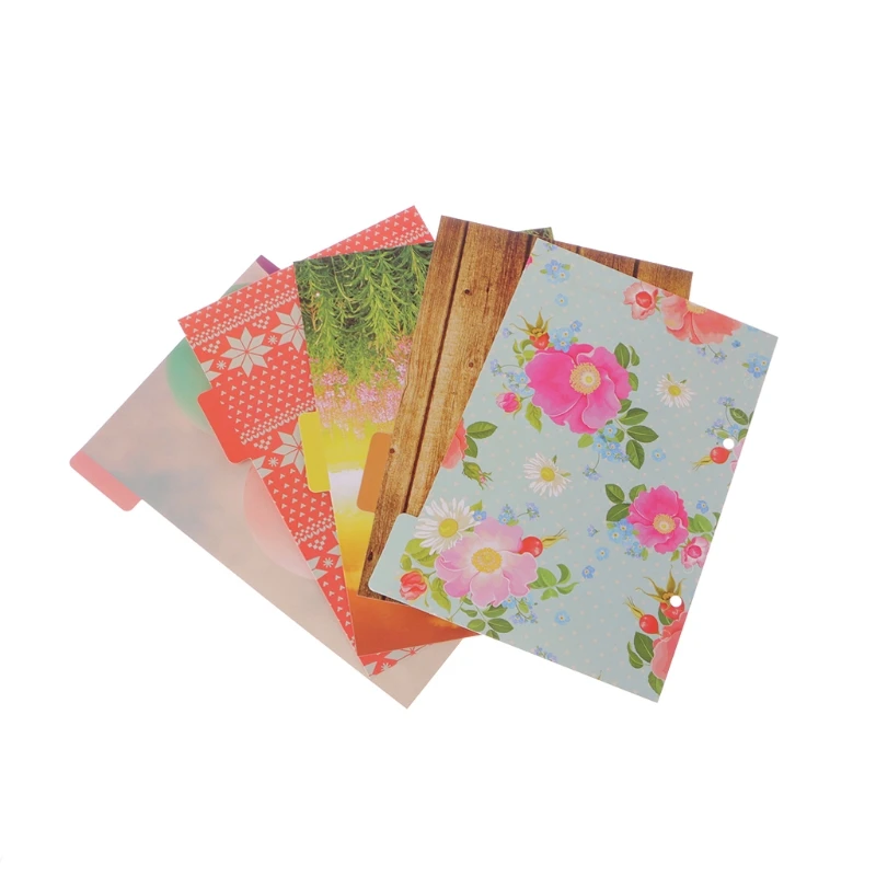 

5 Pcs Flower Dividers Accessories for Dokibook Notebook Planner A5 A6 Inner Page G88D
