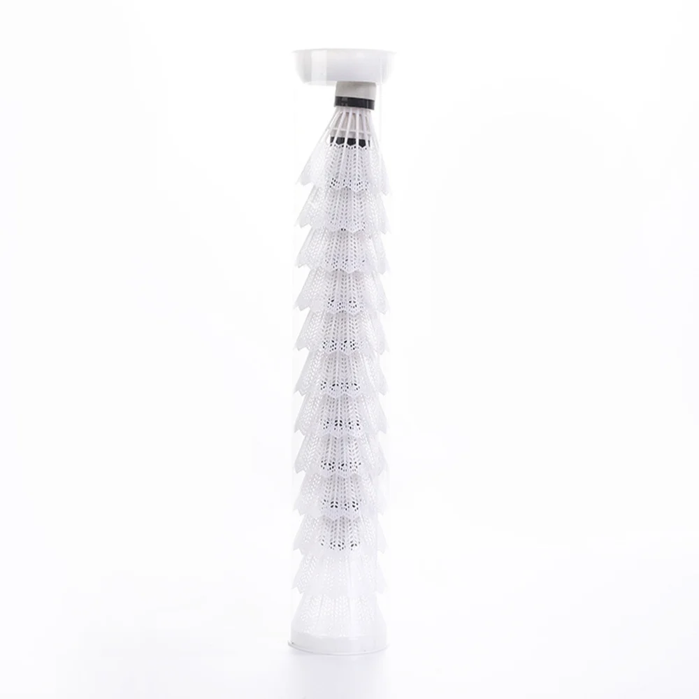 

12pcs Badminton Practical Shuttlecocks Sports Supplies Exercise Accessories for Indoor Outdoor Playing (White)