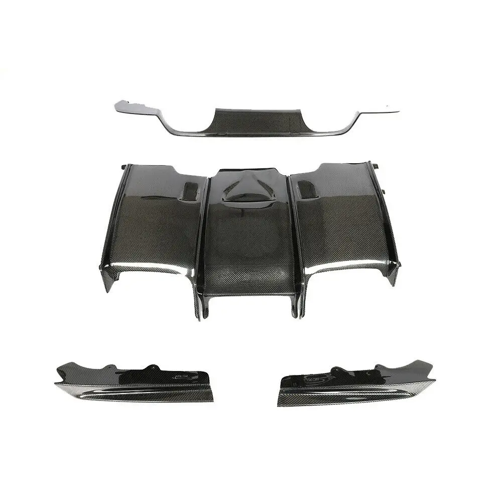 PSM Style Real Carbon Fiber Rear Bumper Diffuser Lip Refit Factory Cover For BMW 3 4 Series F80 M3 Sedan F82 M4 2015-2019 20 | Автомобили