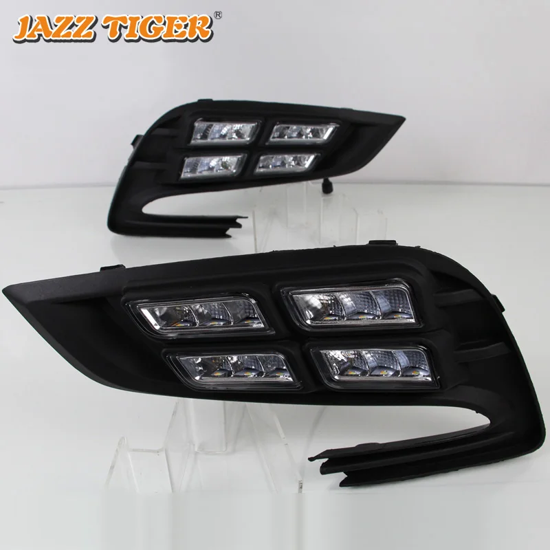 Джаз тигр 2 шт. отложным воротником желтый сигнал Функция Водонепроницаемый ABS 12В