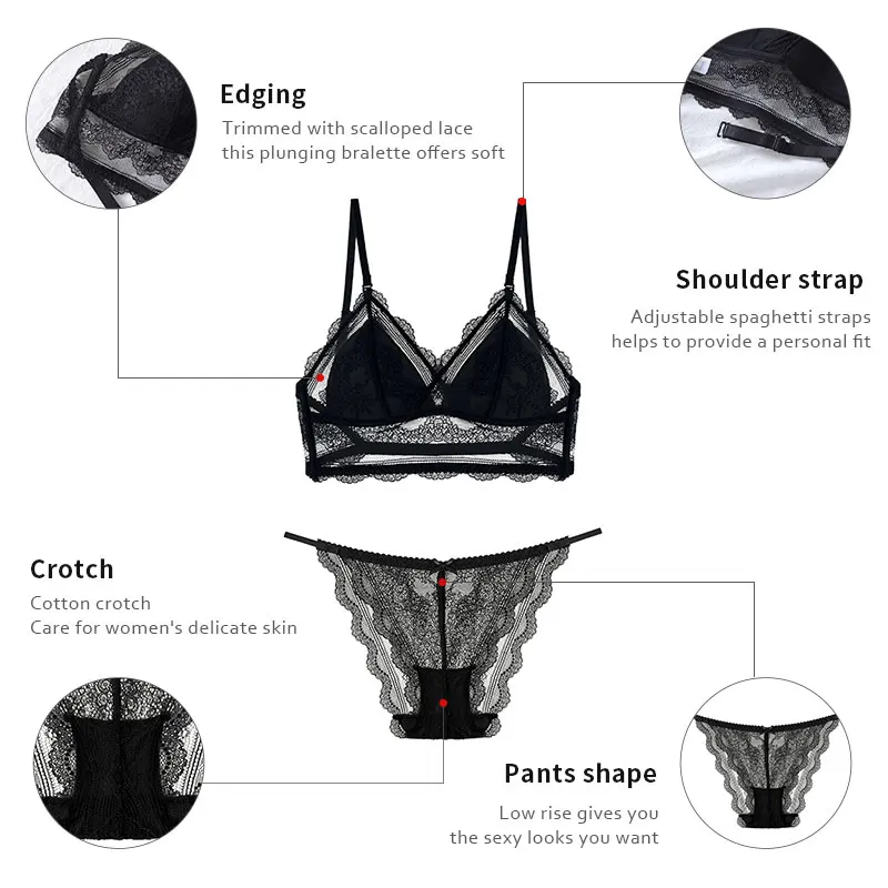 Кружевной бюстгальтер с открытой спиной сексуальный высоким вырезом и