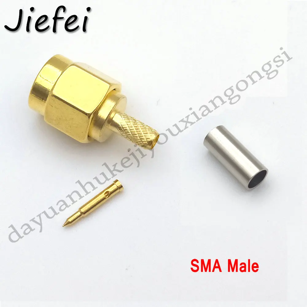 RG316 SMA Male 5/10 шт. РЧ разъем SMA штекер/RP-SMA штекер обжимной(RG58 LMR195 RG142 RG400 RG223) или(RG174 RG316 LMR100) кабель - Цвет: RG316 SMA Male