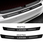 Автомобильный задний бампер из углеродного волокна, защитная наклейка против царапин для Mitsubishi Ralliart Lancer EX Outlander, аксессуары