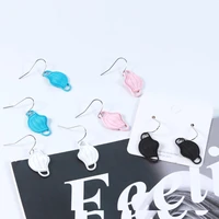 boho mask dangle earrings for women teens girls 2021 trend colorful mask shape ear drop party daily fashion jewelry