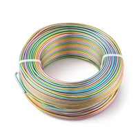 55mroll 1mm 1 5mm 2mm round aluminum wire colorful metal wire for handmade diy bracelet earrings jewelry making findings