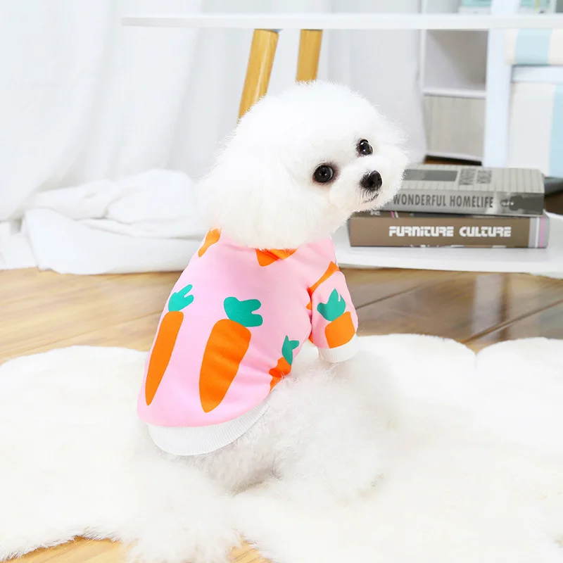 

French Bulldog Clothing For Cats Dog Turnip Pulling Fleeced Sweater Exotic Animal Clothes Suit Poodle Chihuahua Yorkies Corgi