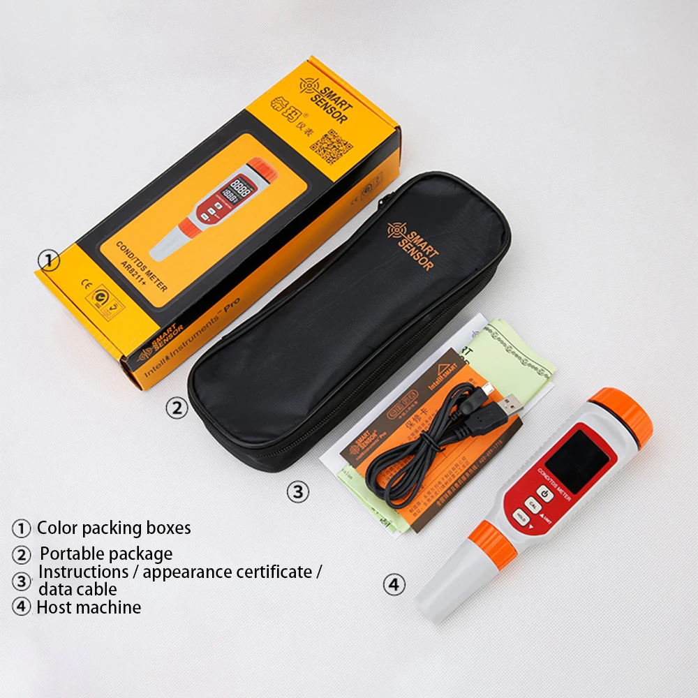 Цифровой измеритель качества воды анализатор проводимости сотовый растворенный