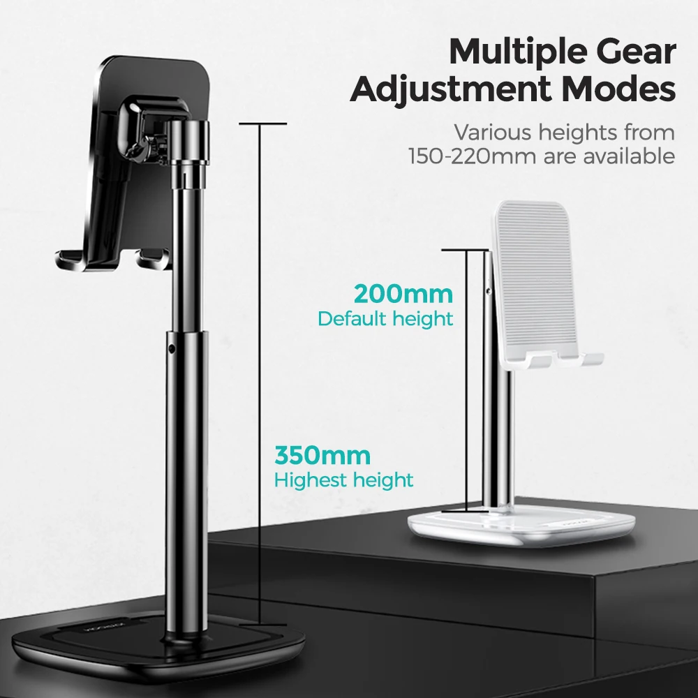 phone holder stand mobile smartphone desk stand metal adjustable universal table cell phone support for iphone xiaomi joyroom free global shipping