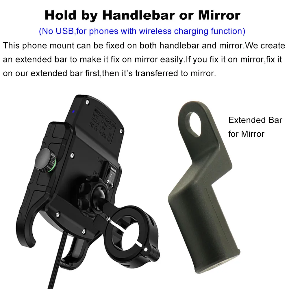 Держатель для телефона с беспроводным зарядным устройством iPhone X XS MAX Samsung Galaxy