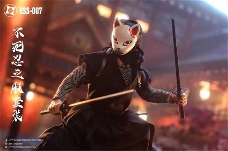 

Набор японской боевой униформы ниндзя EdStar 1/6, комплект одежды без тела для поклонников ESS-007/ESS-008