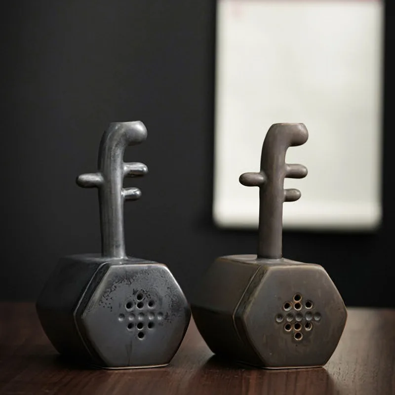 Креативный обратного потока курильница Керамическая Guqin подставка для