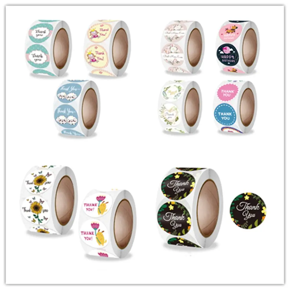 

Adhesive Label Envelope Packaging Packaging Labels Thanksgiving Day Thank You Stickers Happy Birthday Seal Labels