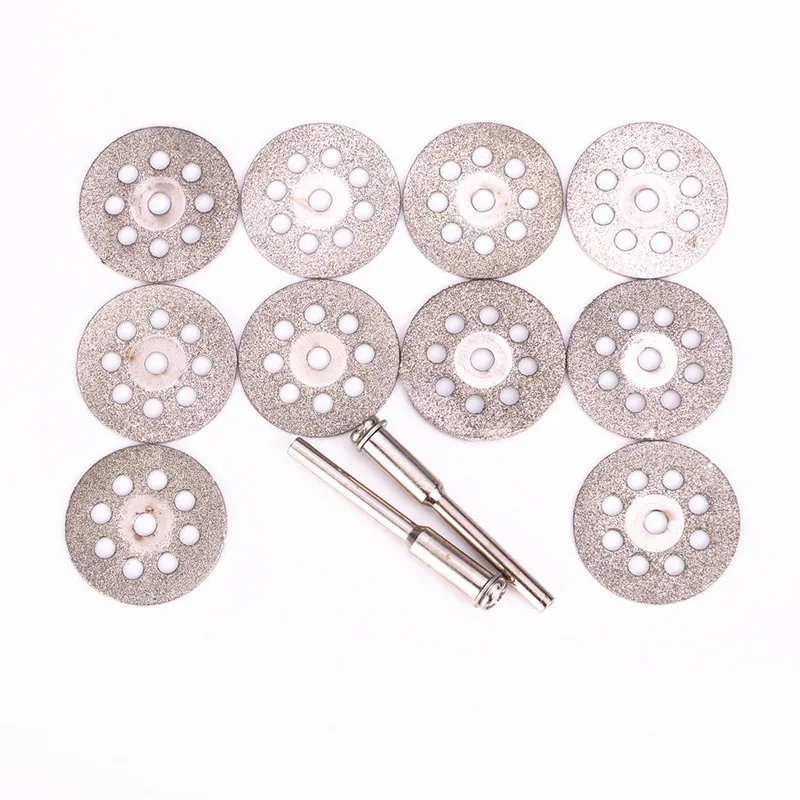 

10pcs Cutting Disc Grinding Wheel Diamond Saw Cutting Abrasive Disc For Rotary Tools Accessories With Mandrel Set Rotary Tool