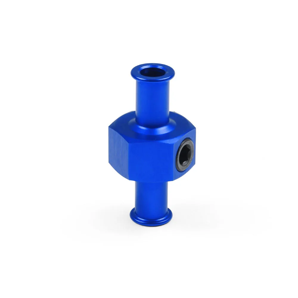 

New Fuel Nitrous Pressure Gauge T Universal Adapter 3/8" Hose 1/8" Npt Port blue