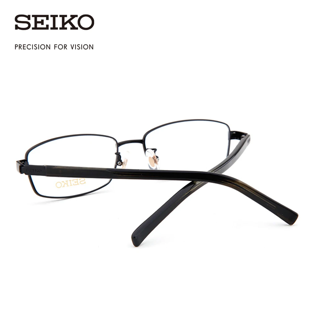 SEIKO титановые оправы для очков мужчин квадратные диоптрические очки короткой