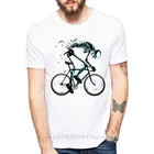 Изношенные велосипедные футболки, мужские забавные дизайнерские футболки с коротким рукавом и круглым вырезом, модные футболки в стиле sku'l