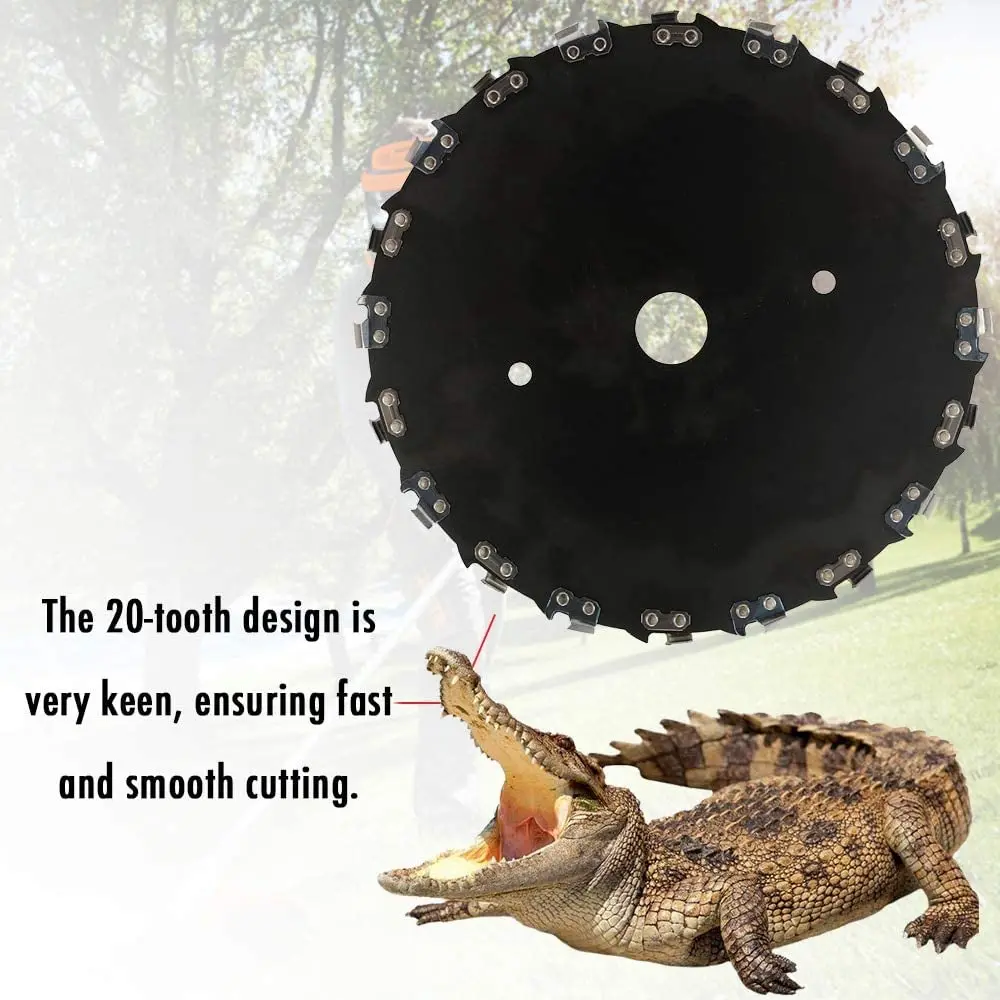 9 дюймовая стальная головка для стрижки травы газонокосилка детали 20 зубного