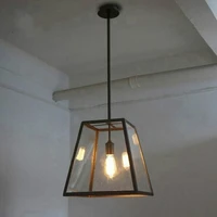loft pendant lamps vintage brief loft iron pendant lamps living room bar hotelflament pendant edison bulb glass boxes