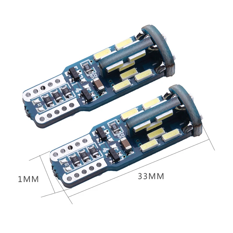 Car Auto LED T10 W5W Canbus 30smd 4014 Interior Parking External Light Error Free OBC Signal Indicator Lamp Wedge Bulb White | Автомобили