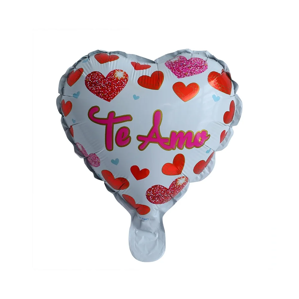 10/30 шт 10 дюймов испанский I Love You Heart TE AMO фольга Воздушные шары Свадьба День