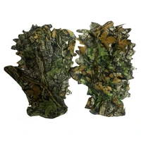 sneaky 3d camo gloves comfortable non slip durable 3d leaf gloves for paintball good concealment effect hunting bird watching
