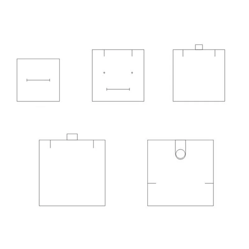 Синяя бумага с серой лентой бант серьги кольцо витрина для ювелирных изделий