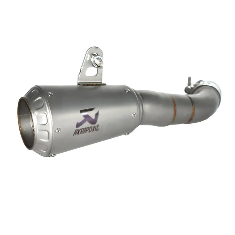 Мотоцикл escape лазерной выхлопных газов для Yamaha YZF-R3 YZF-R25 MT-03 MT03 YZF R3 R25 - Цвет: silver