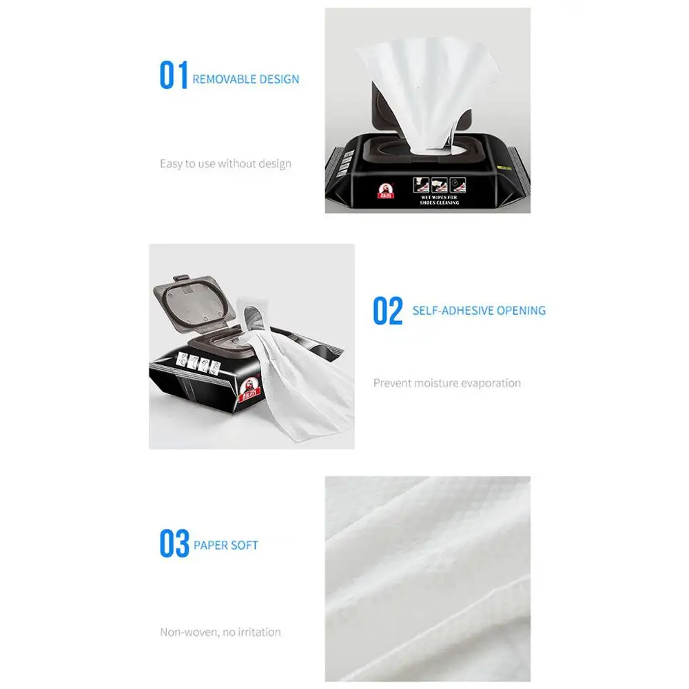 1 пакет (12 шт.) белый чистящий инструмент для обуви одноразовые влажные салфетки