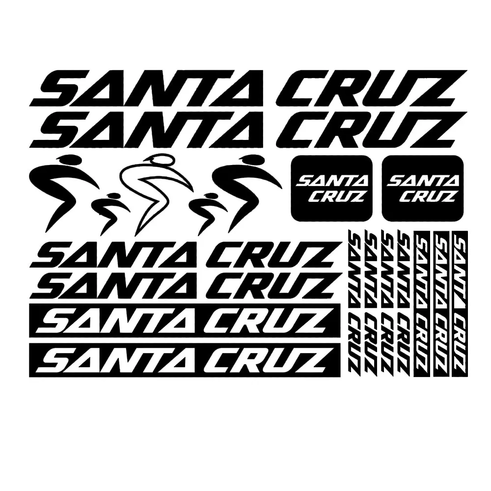 

Waterproof and Sunscreencar Sticker Compatible for Santa Cruz Sticker Kit Vinyl Stickers Bikeapplique27cm*24cm